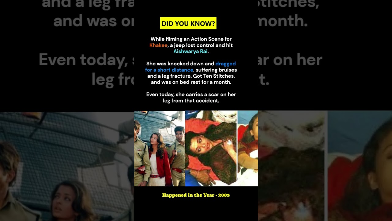 Aishwarya Rai's Shocking On-Set Accident | Bollywood | 