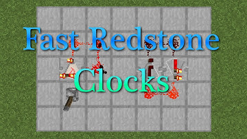 Minecraft Fast and Easy Toggleable Redstone Clocks