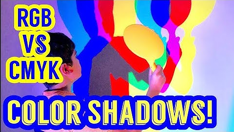 COLOR SHADOWS EXPLAINED & GROUNDED! RGB VS CMYK! ADDITIVE & SUBTRACTIVE COLOR MIXING!