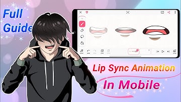 How to make lip sync animation in mobile || Animation in mobile.