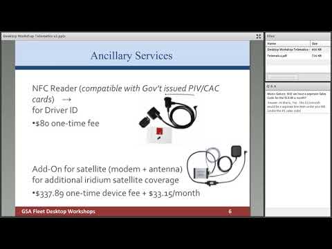 GSA Fleet Desktop Workshop: Telematics