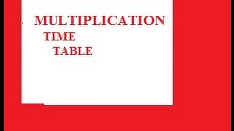 Flash CS6 Tutorial 24 Multiplication Times Table