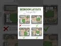Bedroom layouts #shorts #civilengineering