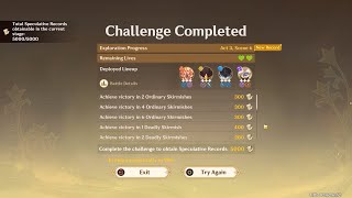 Genshin Auto Chess ? | Companion Caper Chronicles | Playthrough | 1 run 5000 Speculative Record screenshot 1