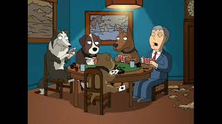 dogs playing poker