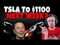 TSLA TO $1100 NEXT WEEK INTO EARNINGS? OR BACK TO $950?