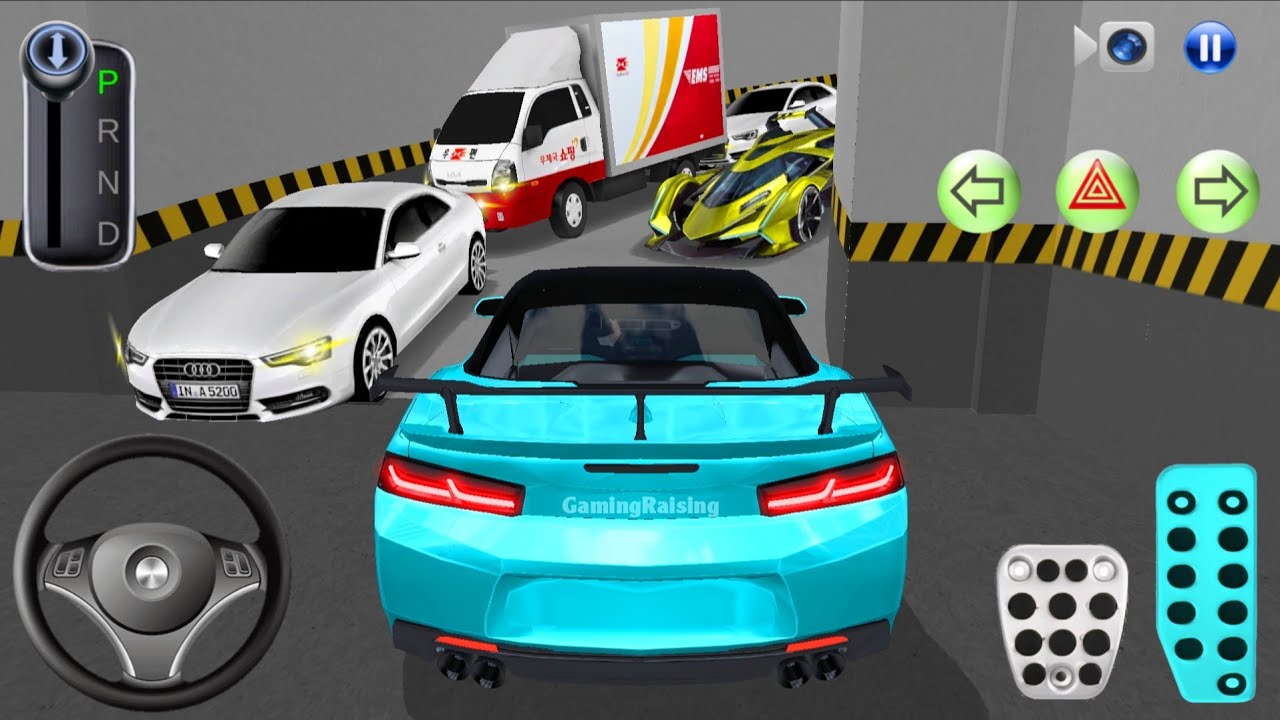 New Chevrolet Camaro Cars Stuck For Parking - 3D Driving Class 2025 - Best Android iOS Gameplay