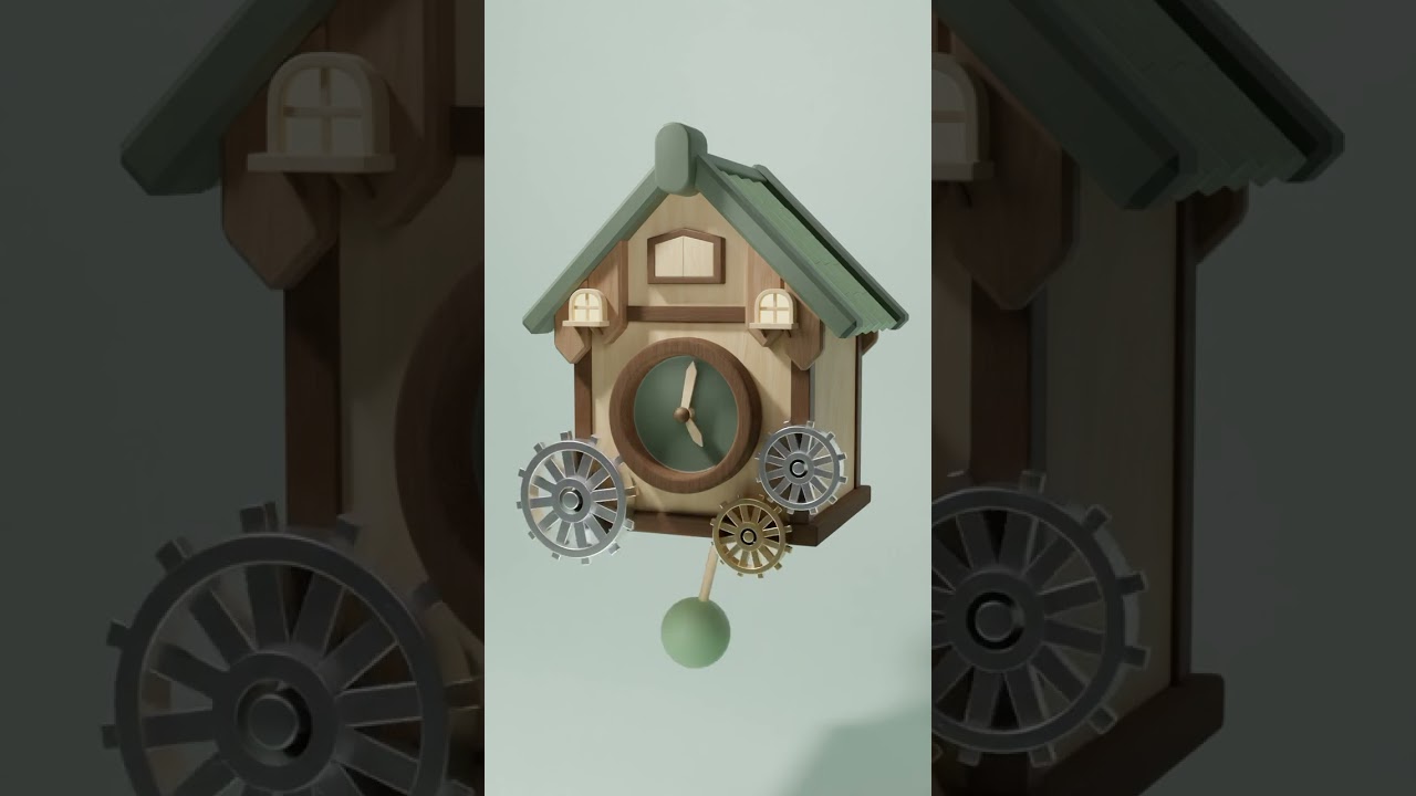 【Blender 3.2】Cuckoo Clock | Animation 
