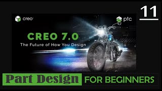 #Creo Parametric 7.0 #Part design # Helical Sweep