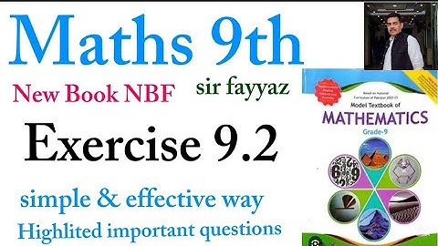 Maths class 9th | chapter 9 | Exercise 9.2 | Geometry and polygon | NBF | ex 9.2 | sir fayyaz