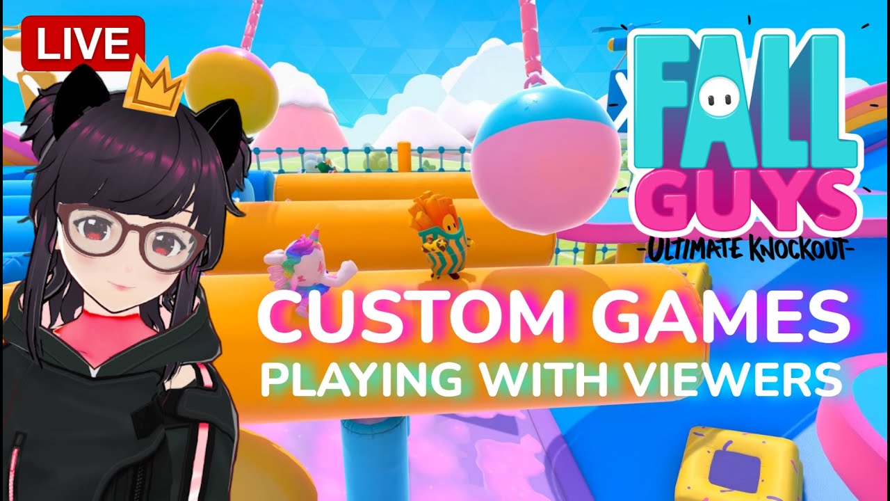 🔴Fall Guys Custom Show - Live Playing with Viewers | Console Wars | Road to 1k ENVTUBER