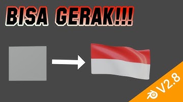 Cara membuat bendera di blender || BLENDER TUTORIAL