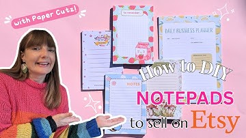 How to Make Peel-Off Notebooks to Sell on Etsy | DIY Notepad Tutorial with Canva & Affinity Designer