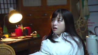 橋本環奈、呪いの人形に怯える迫真の演技！稲川淳二と共演　放置少女TVCM「実家の夏怪談篇」メイキング映像