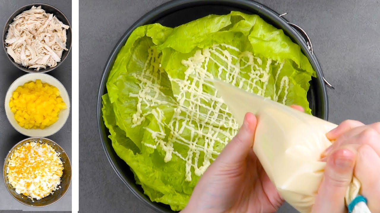 Этот вкусный и оригинальный салат станет хитом любого стола