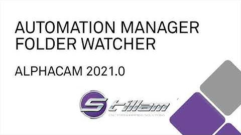 Automation Manager - Folder Watcher in ALPHACAM 2021