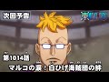 ONE PIECE　第1014話予告「マルコの涙！白ひげ海賊団の絆」