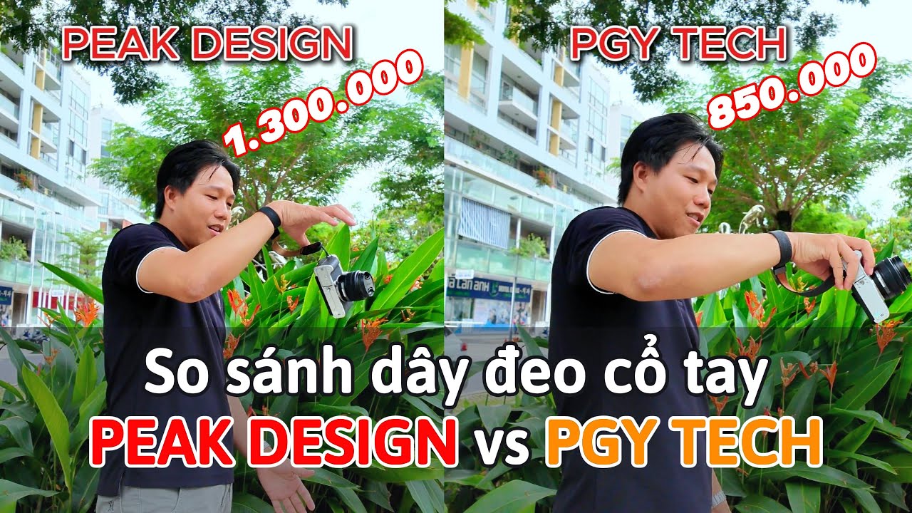🎥 So sánh dây đeo cổ tay cho máy ảnh - #peakdesign vs #pgytech — Video review, click xem trên YouTube