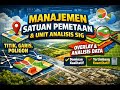 Manajemen Satuan Pemetaan dan Unit Analisis SIG