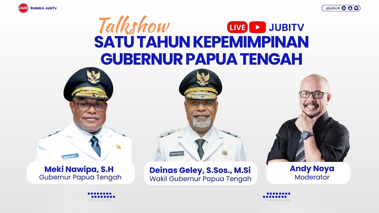 SATU TAHUN KEPEMIMPINAN MEKI NAWIPA & DEINAS  GELEY, GUBERNUR DAN WAKIL GUBERNUR PAPUA TENGAH.