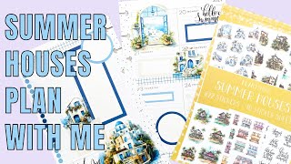 Planything Summer Houses Plan With Me | Mini Happy Planner Spread