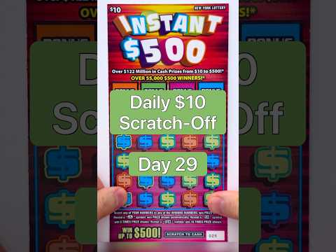 Instant $500 | Ep. 29 Daily $10 Scratch Off #newyorklottery #scratchofftickets #shorts #lottery