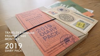 TRAVELER'S notebook PASSPORT SIZE 2019 MONTHLY トラベラーズノート パスポートサイズ