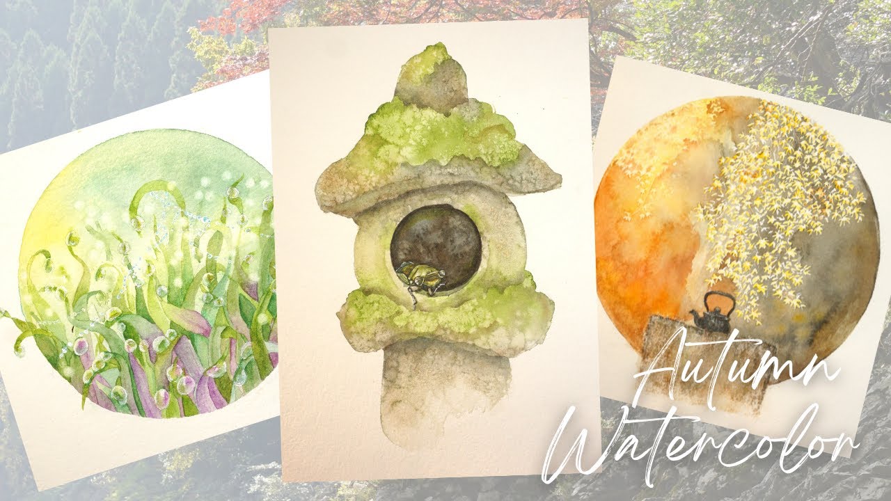 Autumn Watercolor Paintings | Japan's 72 micro seasons | Art  Vlog