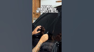 HOW TO: HANDCUT & INSTALL WINDOW TINT | ‘21 TOYOTA TUNDRA#windowtint #dynamicAWT