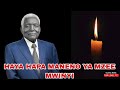 HAYA HAPA MANENO MAGUMU YA MAREHEMU MZEE ALI HASSAN MWINYI 