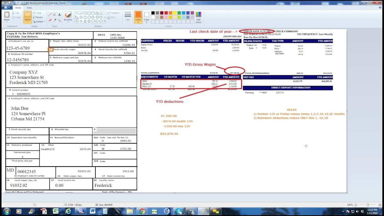 How To Reconcile your W 2 - YouTube How To Reconcile your W 2 - YouTube