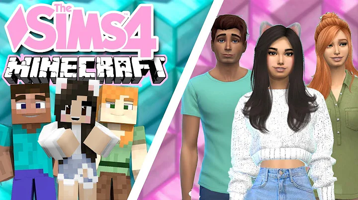 STEVE, ALEX, + ME! The Sims 4 MINECRAFT CAS
