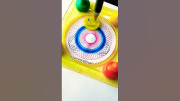 So Satisfying to Watch! 👀 // ¡Tan Satisfactorio de Ver! 👀 #satisfying #spirograph #asmrart #shorts