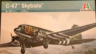 Live scale modelling; last few steps on the Italeri 1/72 D-Day Skytrain. Join me at the bench!