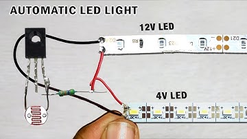 How to make automatic ON OFF Led light using NPN BD139 Transistor