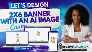 Set up a 2x6 Banner with me in Canva | Magic Studio Tools