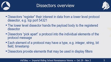 SF18EU - 03 Writing a Wireshark Dissector: 3 Ways to Eat Bytes (Graham Bloice)