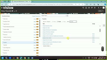 AP Common option for Payables & Procurement  8