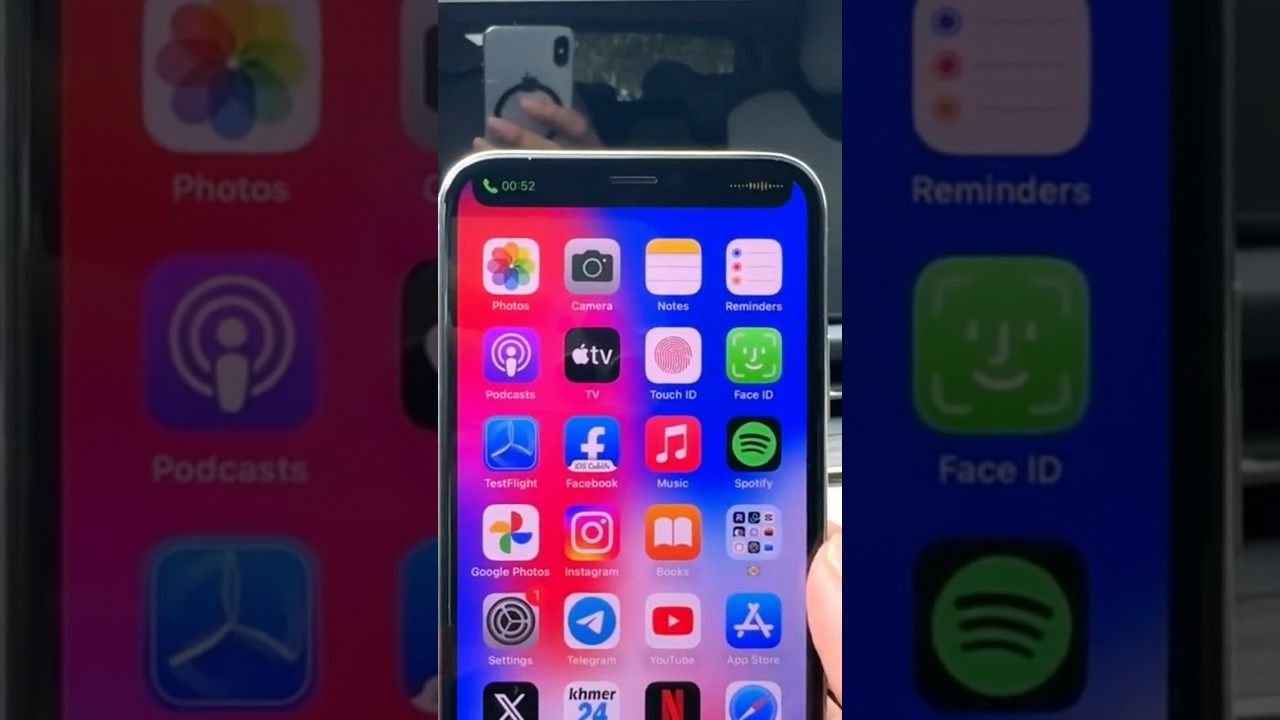 iPhone X with Dynamic Notch 😂 