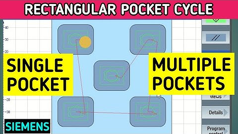 Rectangular Pocket Cycle Siemens Controller | VMC
