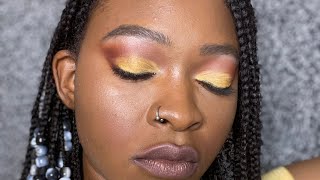 Yellow Smokey Eye Makeup Tutorial | James Charles Palette