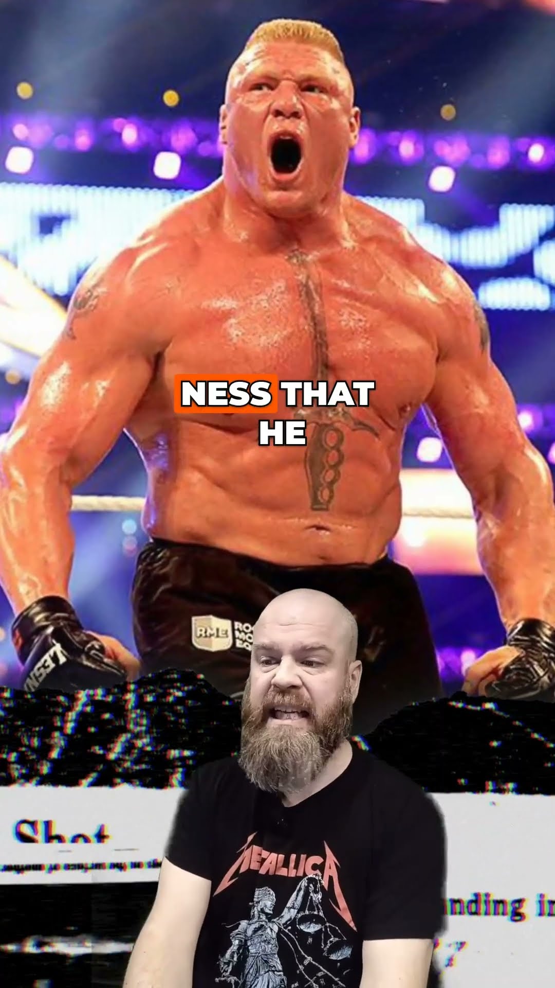 Why did Brock Lesnar punch Braun Strowman?  #BrockLesnar #BraunStrowman #WWE #shorts