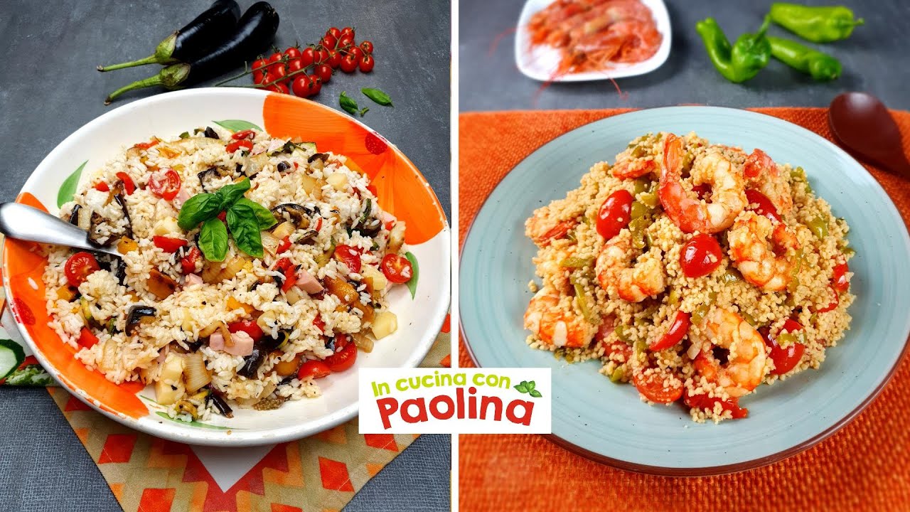 2 ХОЛОДНЫХ ЛЕТНИХ БЛЮДА. 🥘 Салат из риса и кускуса с креветками.