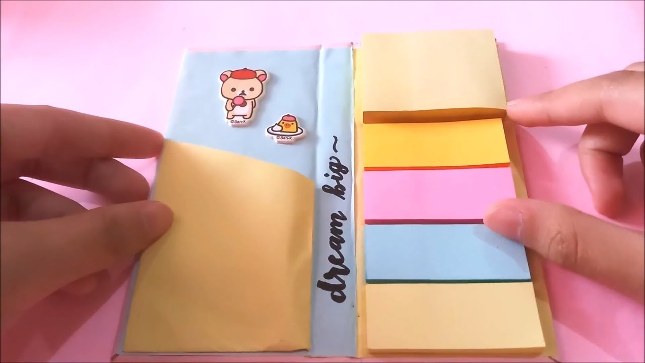 Kawaii Post-It Holder - DIY Sticky Notes Holder 