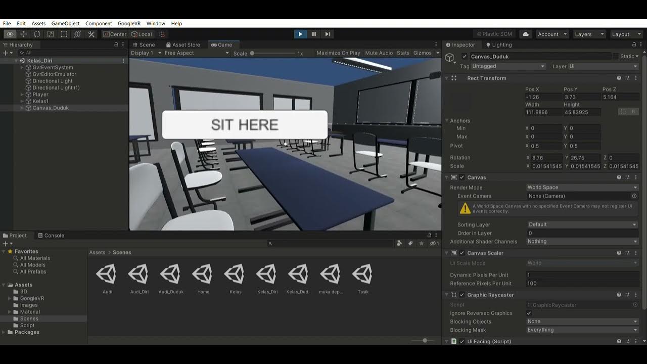 Projek fyp gabung kelas diri pc mac linux standalone unity 2019 4