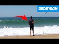 PÊCHE en SURFCASTING avec un CHAMPION DU MONDE (matériel décathlon) CAPERLAN SW