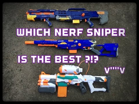 Nerf Modulus Tri-Strike Vs. N-Strike Longstrike Vs. N-Strike