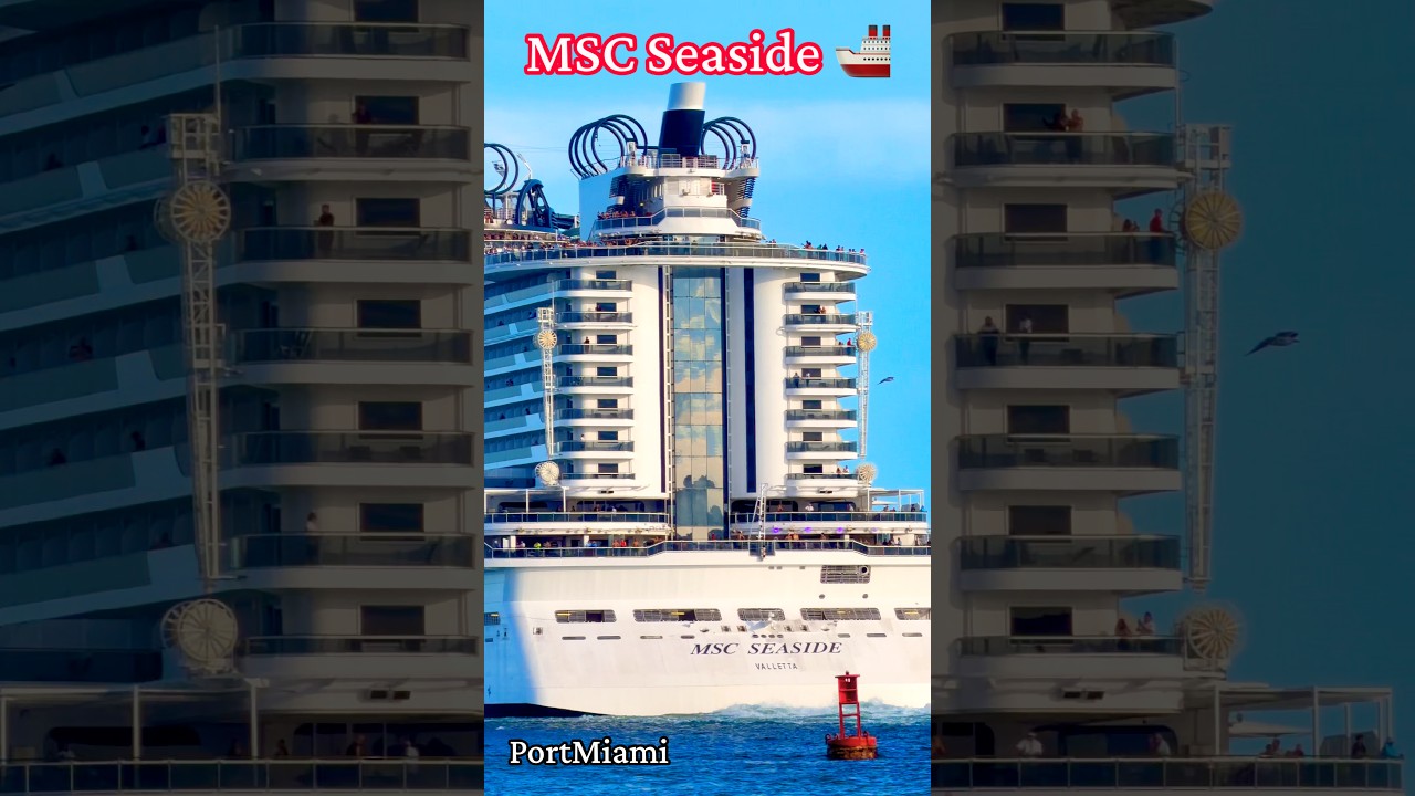 MSC Seaside Departs PortMiami 🛳️ #dream #cruise #vacation #travel