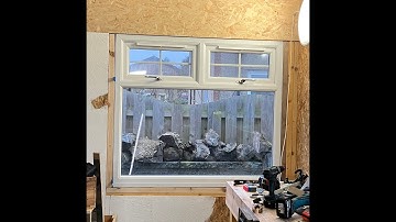 Workshop build - installing a PVC Window
