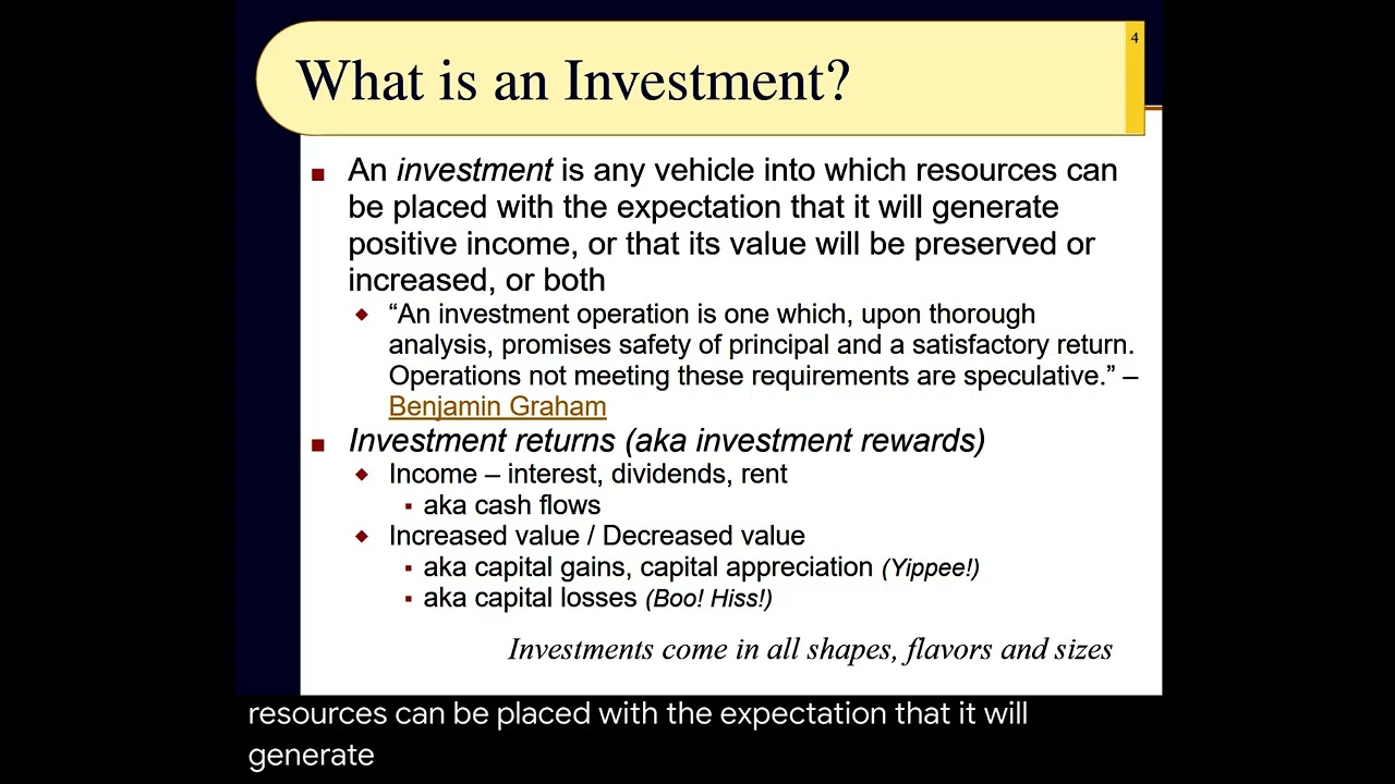 BUS123 Chapter 01 - Introduction: What is an Investment? - Slides 01 to 14 - Fall 2025